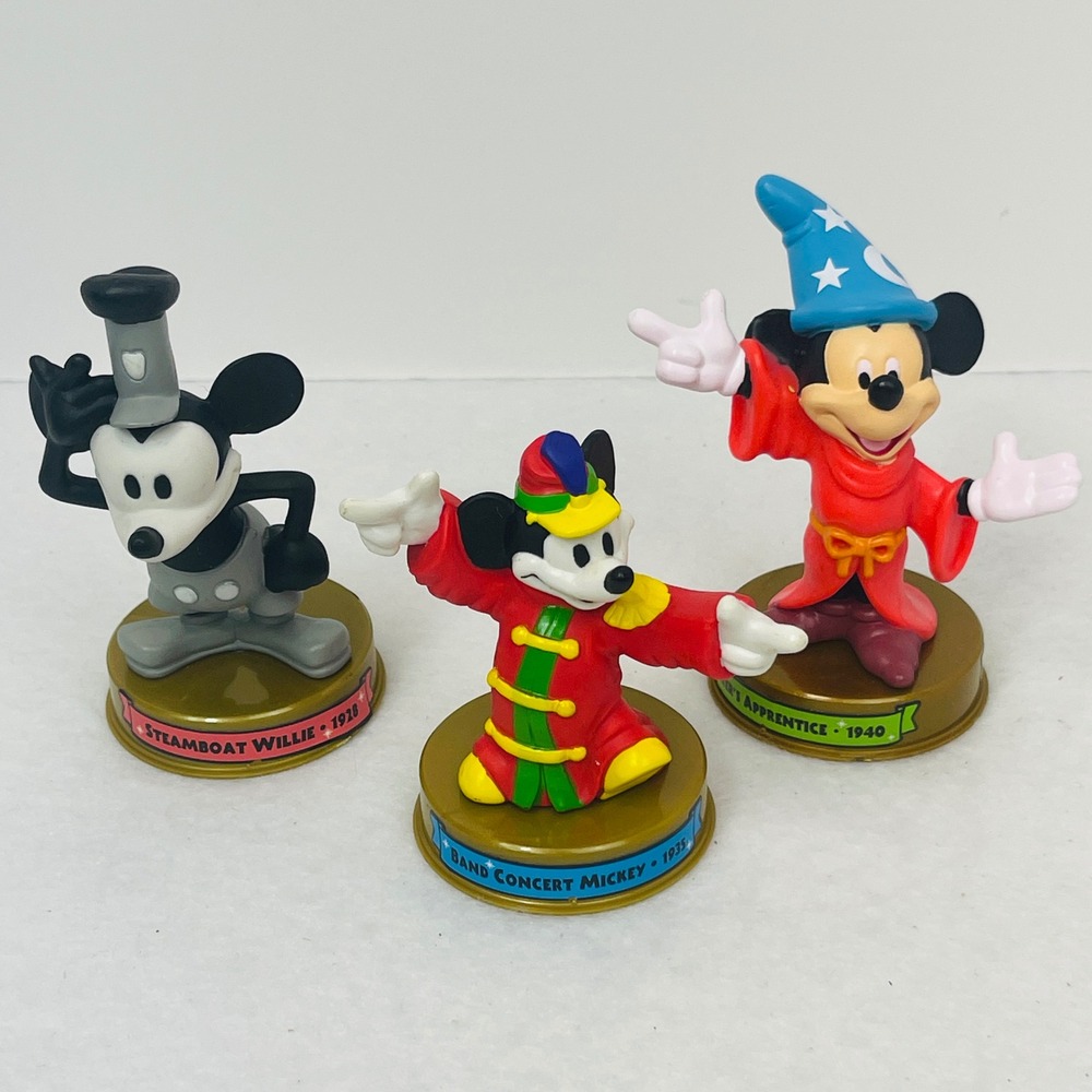 Disney Mickey Mouse 100 Years of Magic Figures Steamboat Willie Band Concert Set